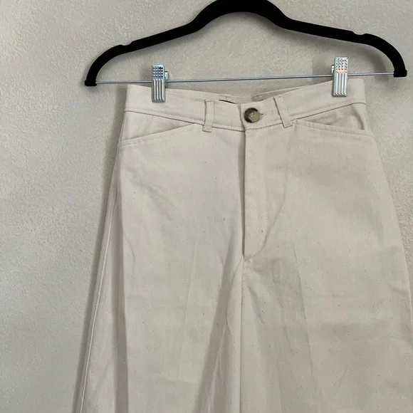 ZARA Canvas High Rise Trousers - Picture 2 of 5